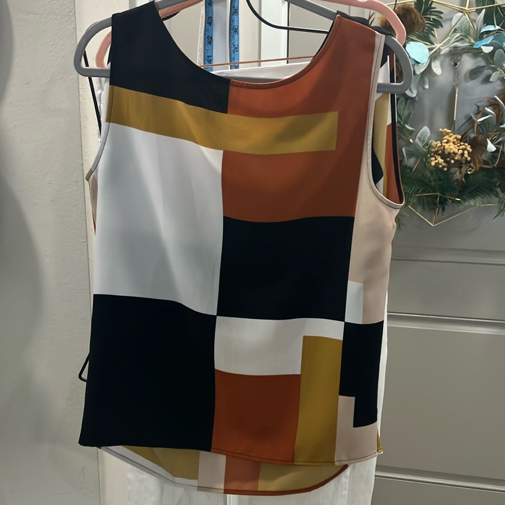 Loft Colorblock Sleeveless Top